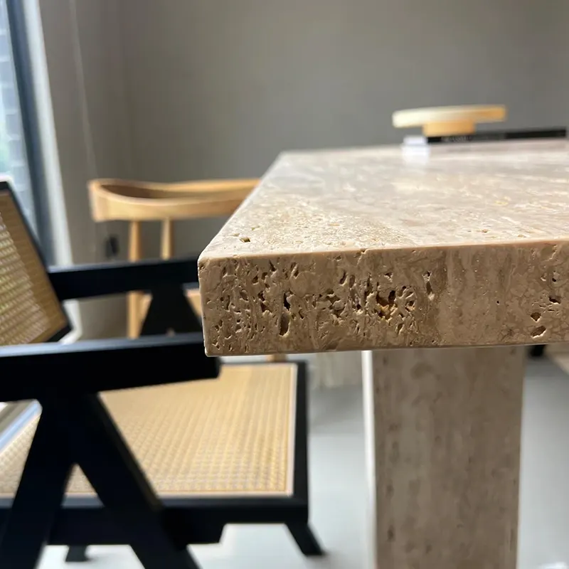 Super White Travertine Tables