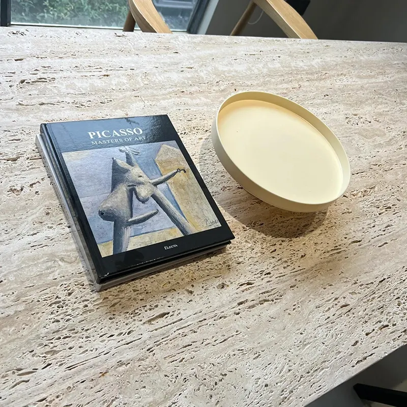 Super White Travertine Tables